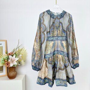 Zimmermann Paisley Mini Dress Boho Style